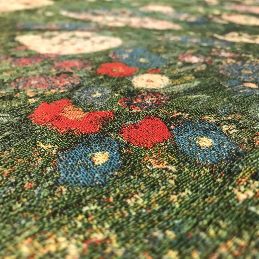 Gustav Klimt "Flower Garden" Artisan Woven Wall Tapestry