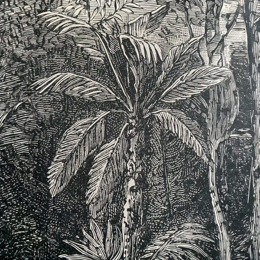 "Cretaceous Era" — Vintage Paleontology Scientific Woven Tapestry