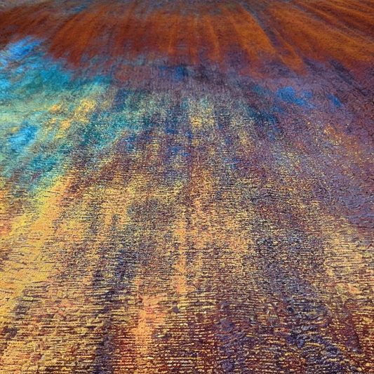 "Continuum" Abstract — Modern Horizontal Jacquard Woven Tapestry