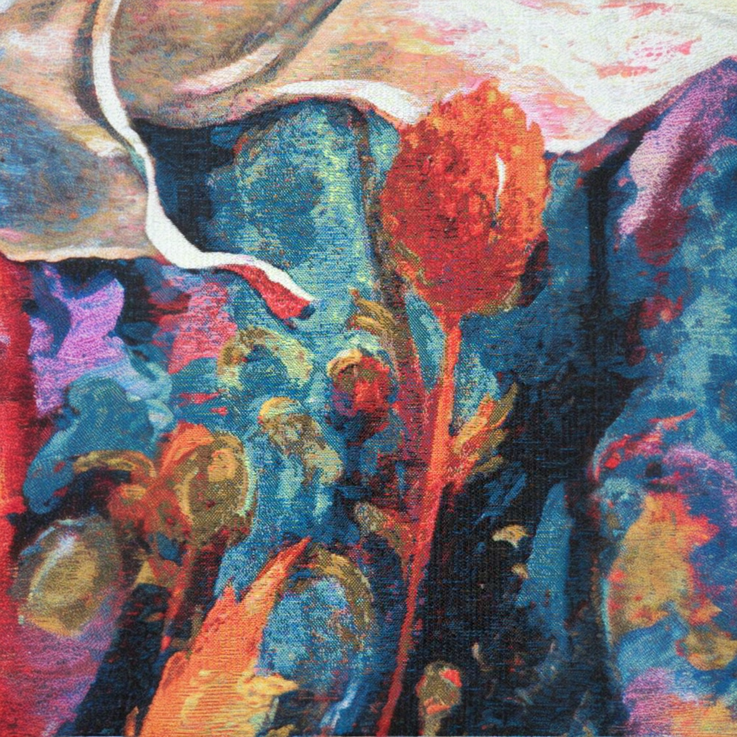 "In Your Light II" by Simon Bull — Vibrant Contemporary Belgian Woven Tapestry