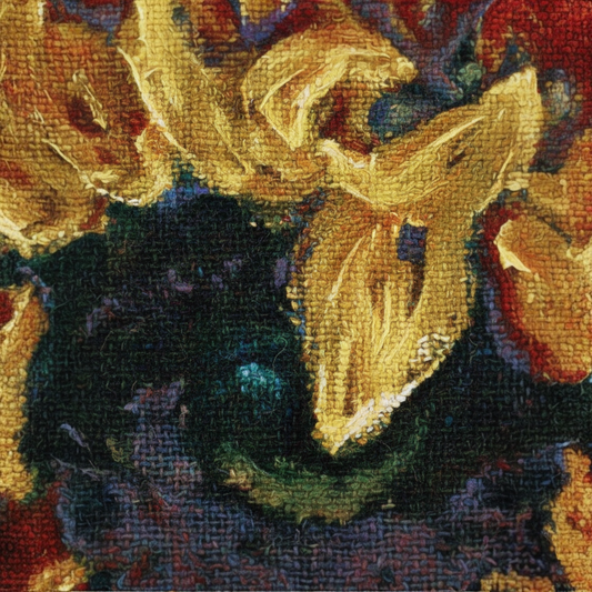 "Sunflowers" — Radiant Botanical Jacquard Woven Tapestry