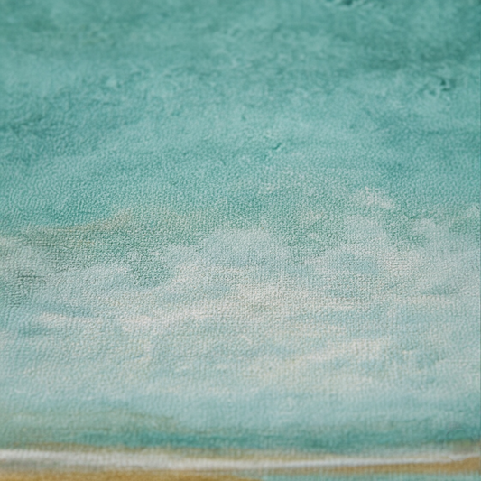 "New Horizons" — Modern Abstract Landscape Jacquard Woven Tapestry