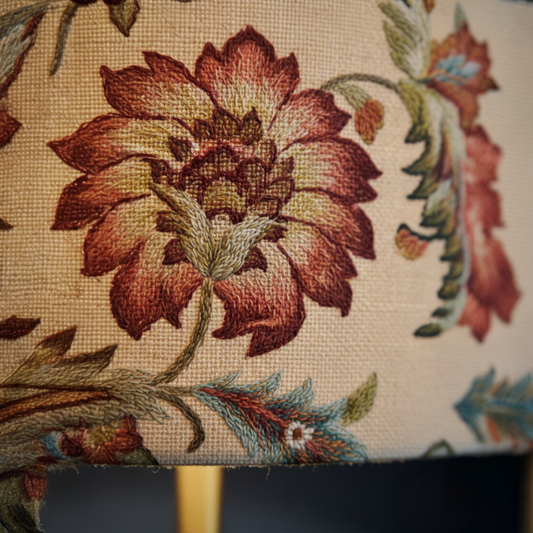 "Golden Lily" — Handcrafted William Morris Heritage Lamp Shade